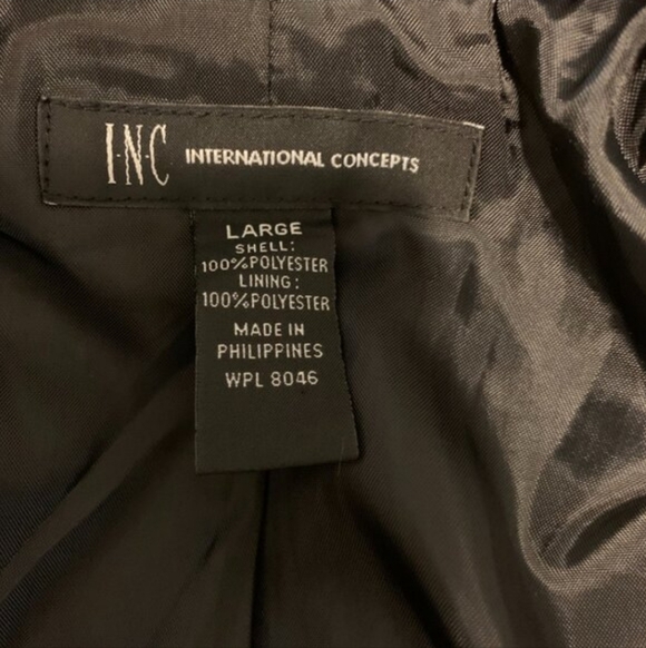 INC International Concepts Multicolor Floral Artsy Blazer Size L - Picture 3 of 4